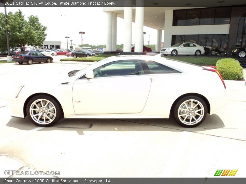White Diamond Tricoat / Ebony 2011 Cadillac CTS -V Coupe