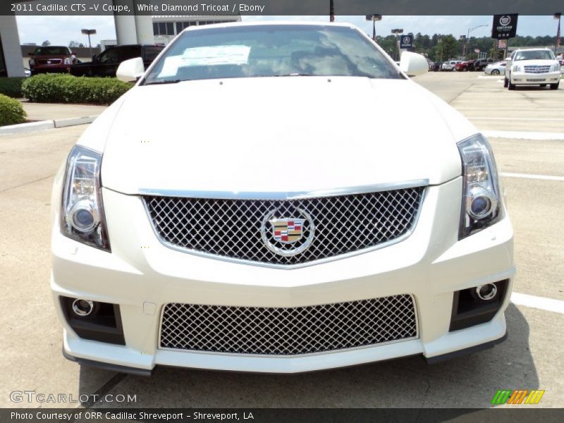White Diamond Tricoat / Ebony 2011 Cadillac CTS -V Coupe
