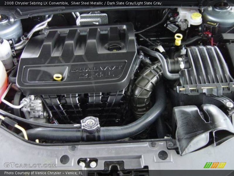 Silver Steel Metallic / Dark Slate Gray/Light Slate Gray 2008 Chrysler Sebring LX Convertible