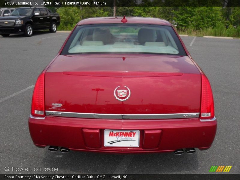 Crystal Red / Titanium/Dark Titanium 2009 Cadillac DTS