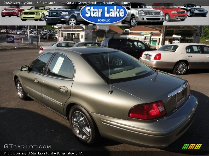 Spruce Green Metallic / Medium Parchment 2002 Mercury Sable LS Premium Sedan