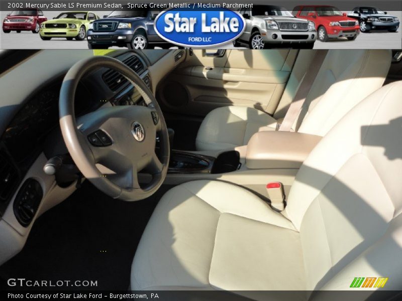 Spruce Green Metallic / Medium Parchment 2002 Mercury Sable LS Premium Sedan