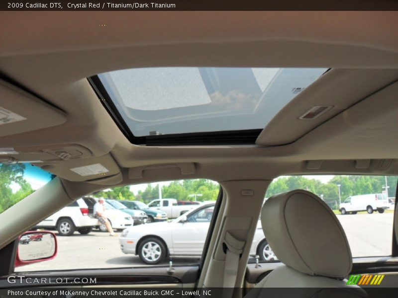 Crystal Red / Titanium/Dark Titanium 2009 Cadillac DTS