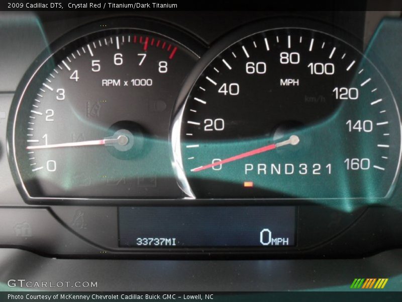 Crystal Red / Titanium/Dark Titanium 2009 Cadillac DTS