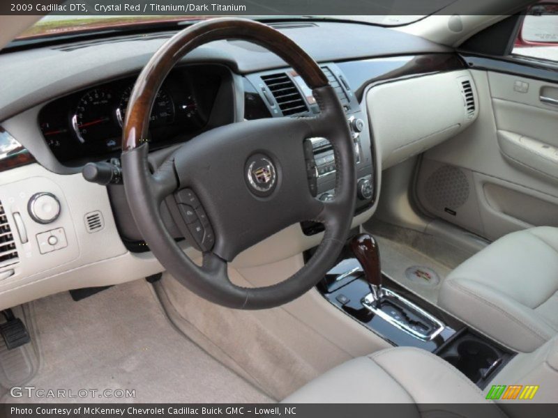 Crystal Red / Titanium/Dark Titanium 2009 Cadillac DTS