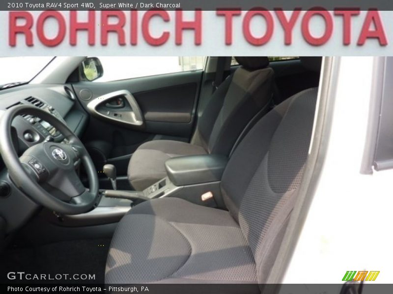 Super White / Dark Charcoal 2010 Toyota RAV4 Sport 4WD