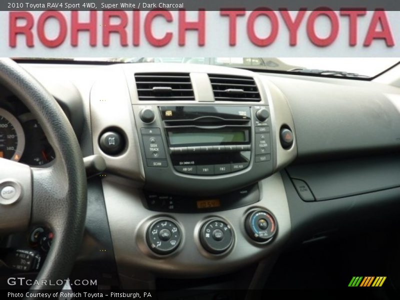Super White / Dark Charcoal 2010 Toyota RAV4 Sport 4WD