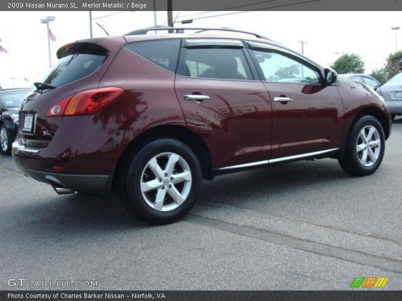 Merlot Metallic / Beige 2009 Nissan Murano SL