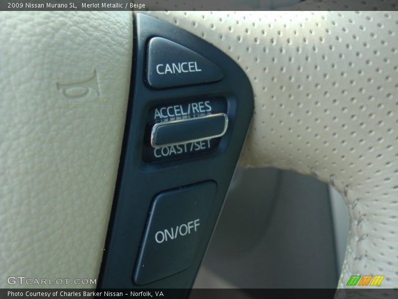 Merlot Metallic / Beige 2009 Nissan Murano SL