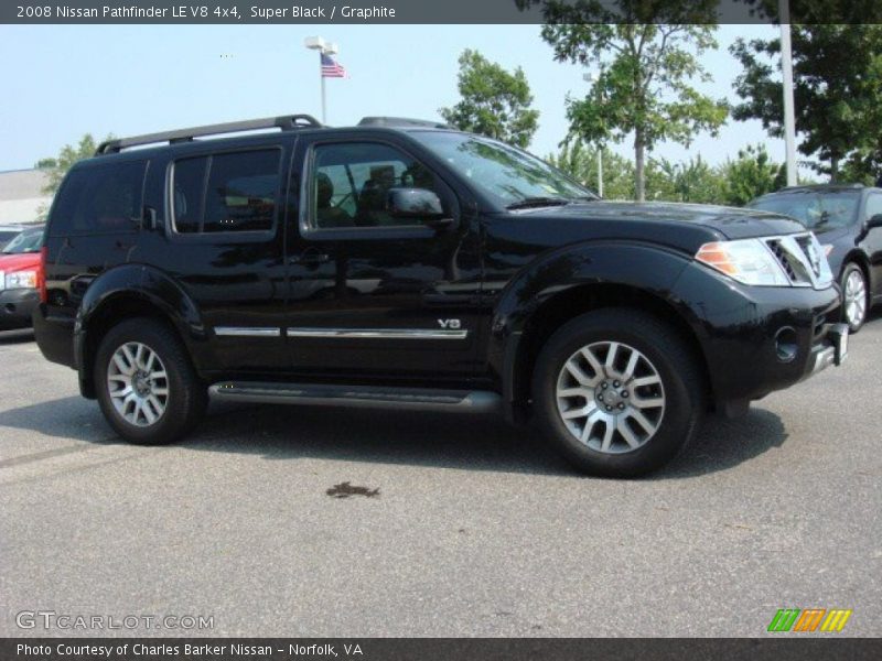 Super Black / Graphite 2008 Nissan Pathfinder LE V8 4x4