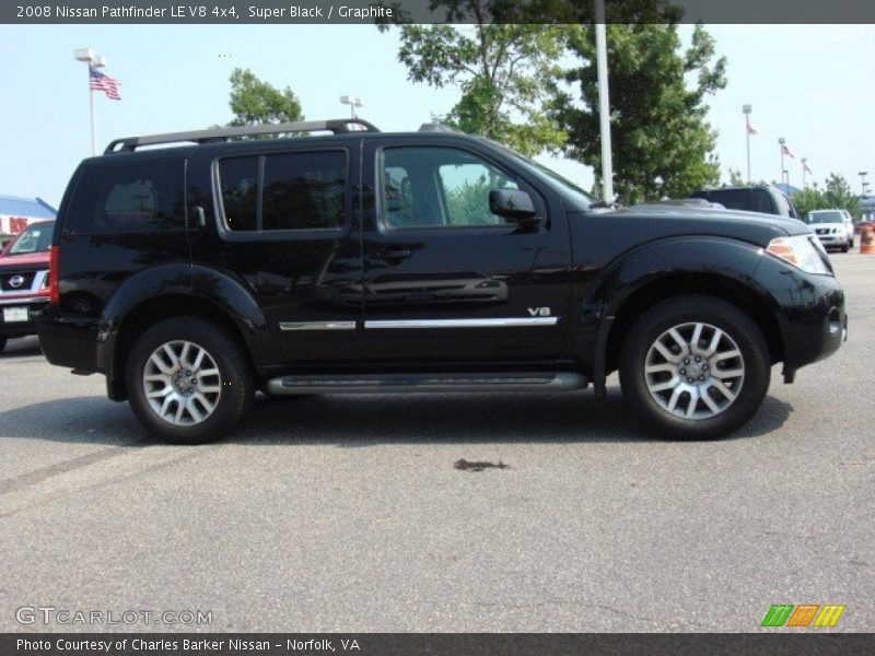 Super Black / Graphite 2008 Nissan Pathfinder LE V8 4x4