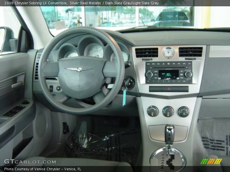 Silver Steel Metallic / Dark Slate Gray/Light Slate Gray 2008 Chrysler Sebring LX Convertible