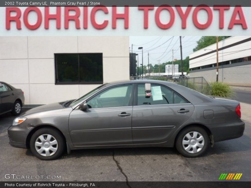 Phantom Gray Pearl / Stone 2002 Toyota Camry LE