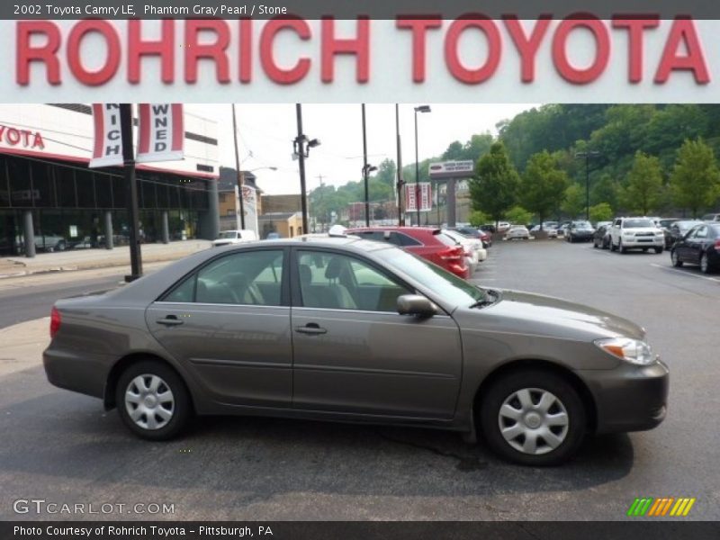 Phantom Gray Pearl / Stone 2002 Toyota Camry LE