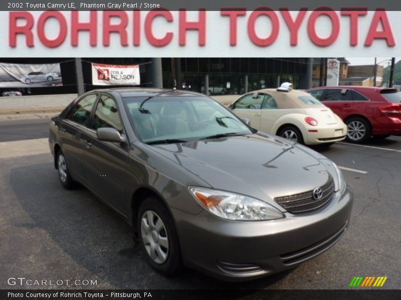 Phantom Gray Pearl / Stone 2002 Toyota Camry LE