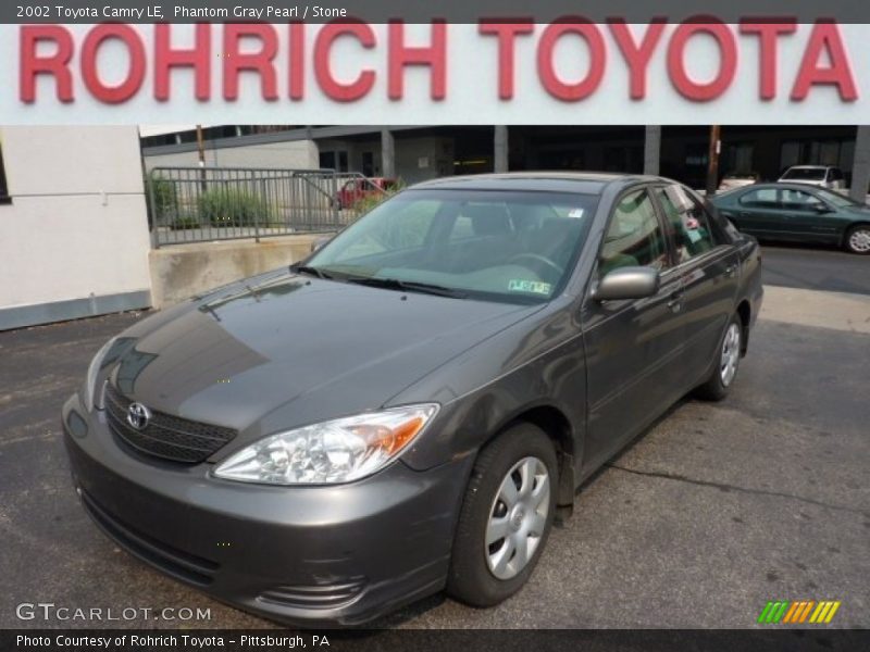 Phantom Gray Pearl / Stone 2002 Toyota Camry LE