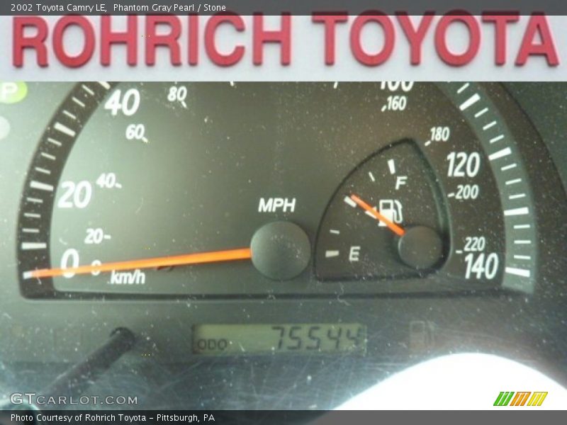 Phantom Gray Pearl / Stone 2002 Toyota Camry LE