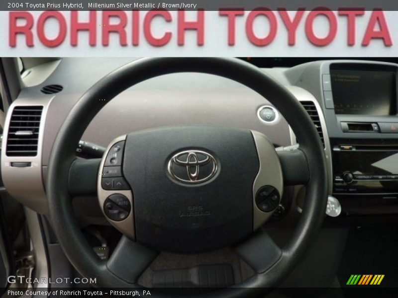 Millenium Silver Metallic / Brown/Ivory 2004 Toyota Prius Hybrid