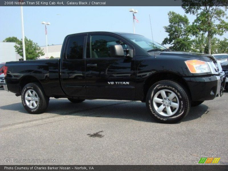 Galaxy Black / Charcoal 2008 Nissan Titan SE King Cab 4x4