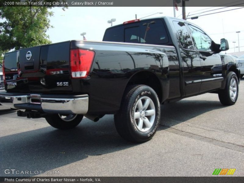 Galaxy Black / Charcoal 2008 Nissan Titan SE King Cab 4x4