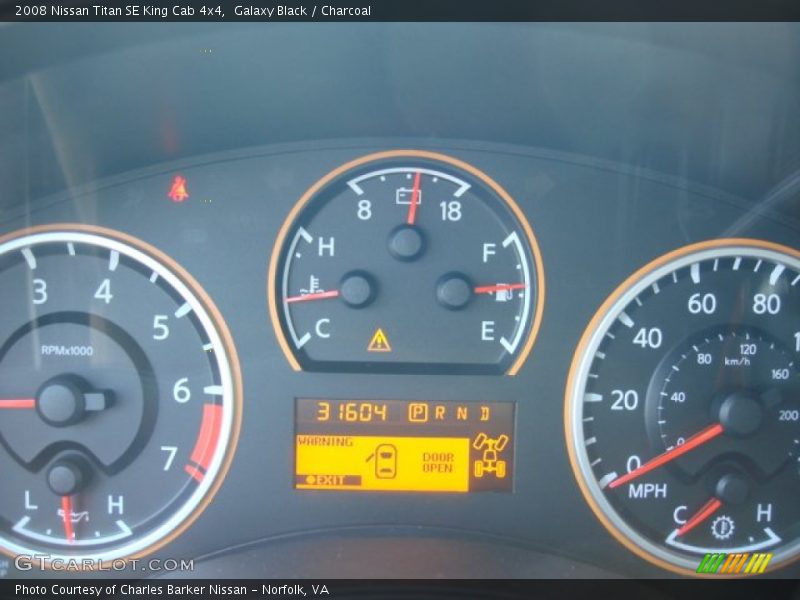 Galaxy Black / Charcoal 2008 Nissan Titan SE King Cab 4x4