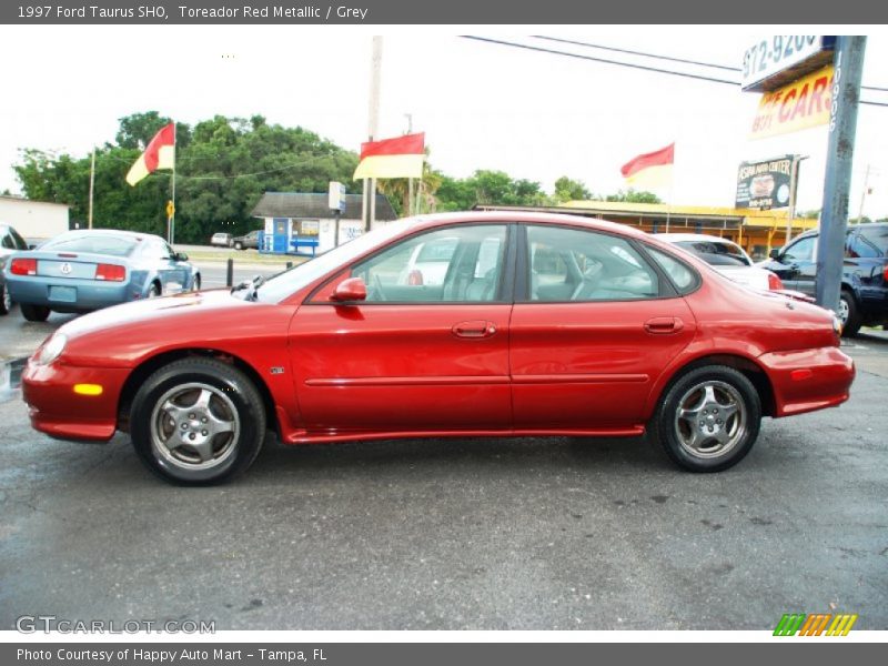 Toreador Red Metallic / Grey 1997 Ford Taurus SHO