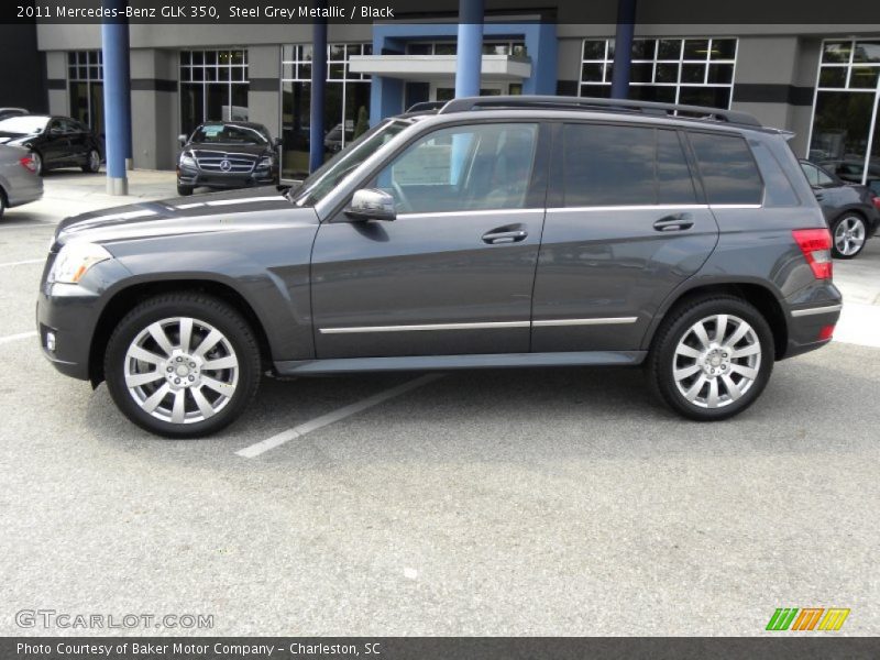 Steel Grey Metallic / Black 2011 Mercedes-Benz GLK 350