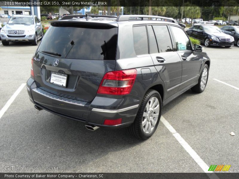 Steel Grey Metallic / Black 2011 Mercedes-Benz GLK 350