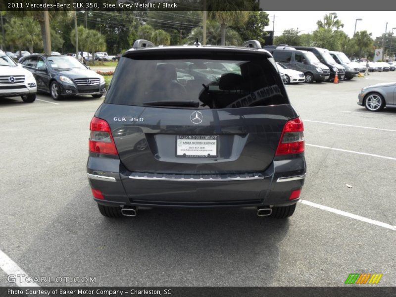 Steel Grey Metallic / Black 2011 Mercedes-Benz GLK 350