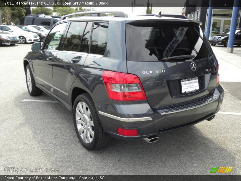 Steel Grey Metallic / Black 2011 Mercedes-Benz GLK 350