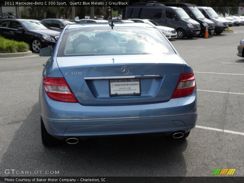 Quartz Blue Metallic / Grey/Black 2011 Mercedes-Benz C 300 Sport