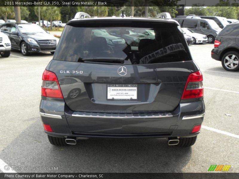 Steel Grey Metallic / Black 2011 Mercedes-Benz GLK 350