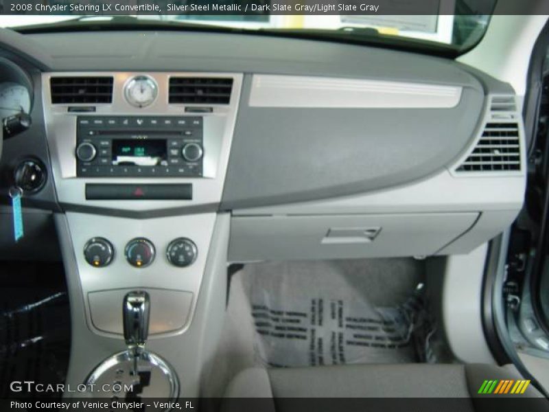 Silver Steel Metallic / Dark Slate Gray/Light Slate Gray 2008 Chrysler Sebring LX Convertible