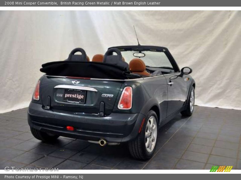 British Racing Green Metallic / Malt Brown English Leather 2008 Mini Cooper Convertible