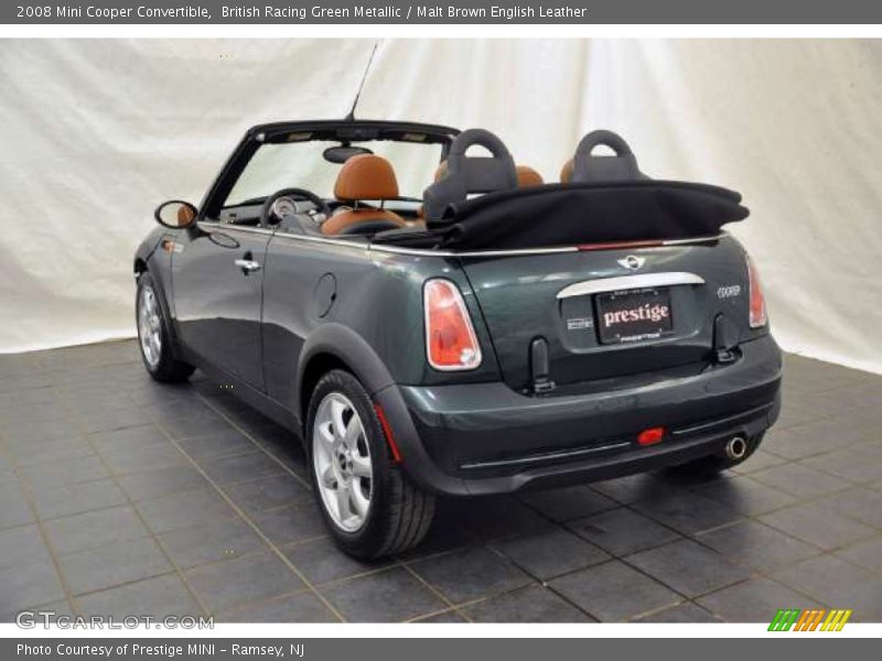 British Racing Green Metallic / Malt Brown English Leather 2008 Mini Cooper Convertible