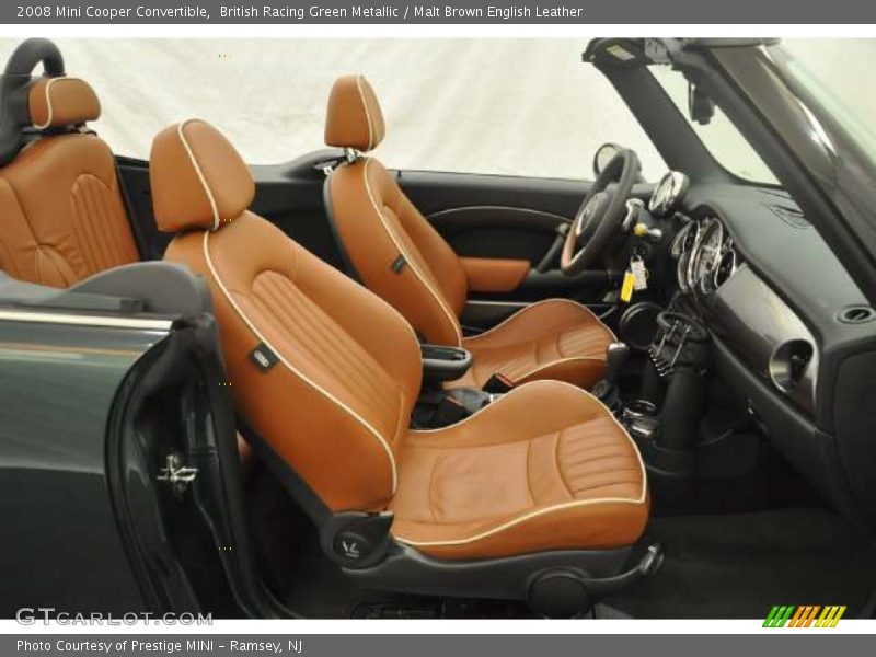British Racing Green Metallic / Malt Brown English Leather 2008 Mini Cooper Convertible