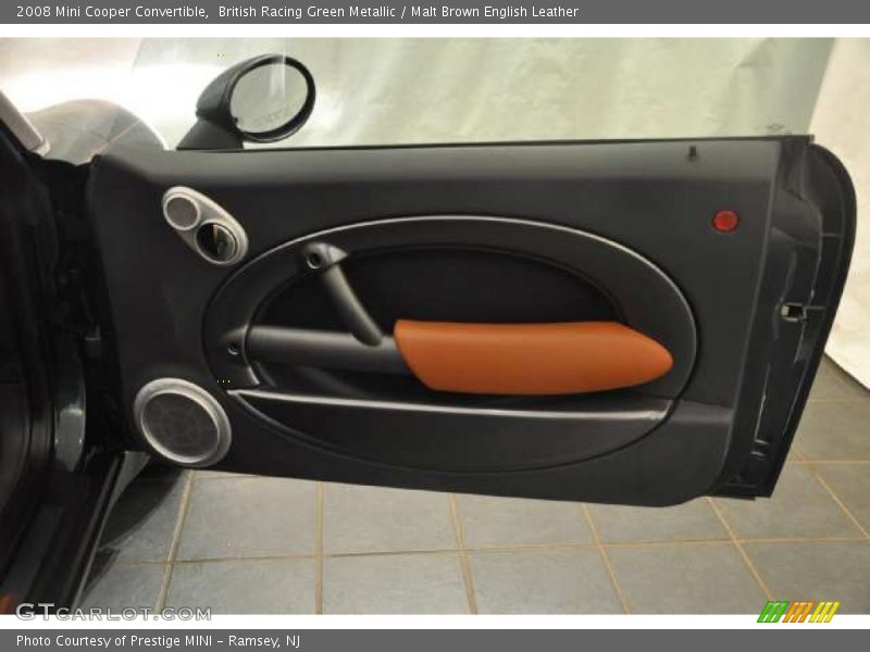 British Racing Green Metallic / Malt Brown English Leather 2008 Mini Cooper Convertible