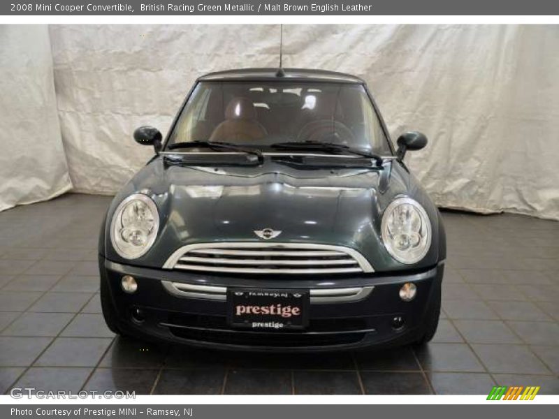 British Racing Green Metallic / Malt Brown English Leather 2008 Mini Cooper Convertible