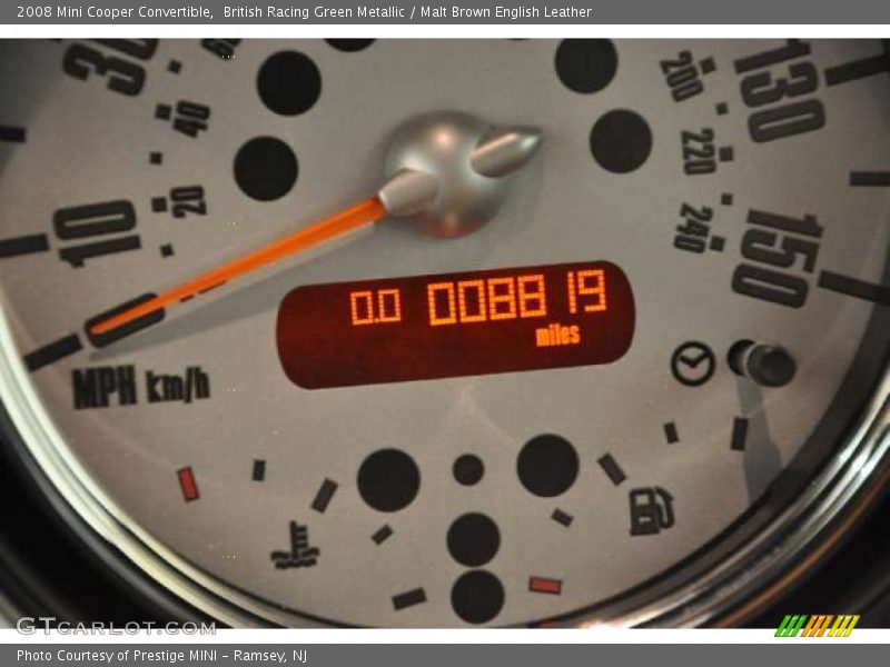 British Racing Green Metallic / Malt Brown English Leather 2008 Mini Cooper Convertible