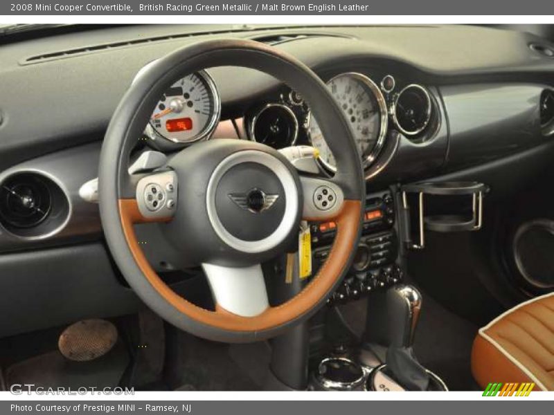 British Racing Green Metallic / Malt Brown English Leather 2008 Mini Cooper Convertible