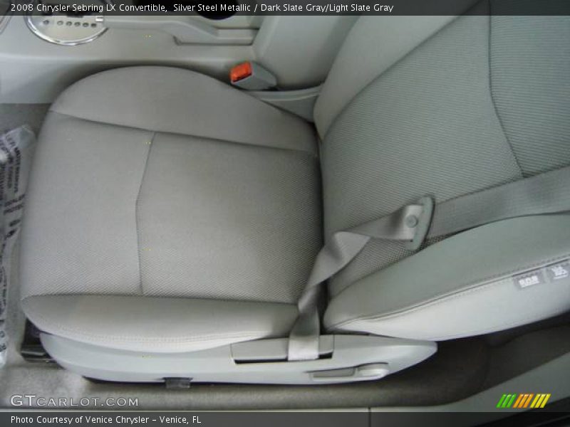 Silver Steel Metallic / Dark Slate Gray/Light Slate Gray 2008 Chrysler Sebring LX Convertible