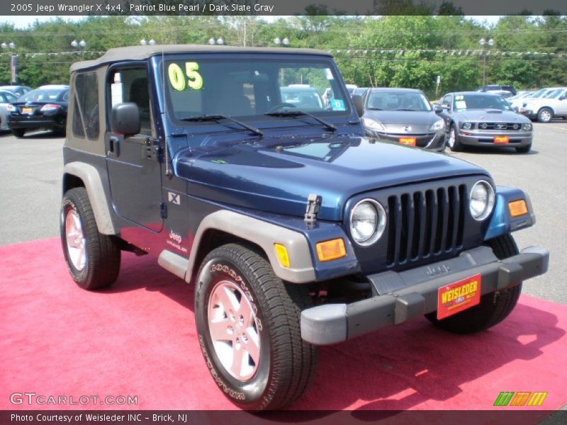 Patriot Blue Pearl / Dark Slate Gray 2005 Jeep Wrangler X 4x4