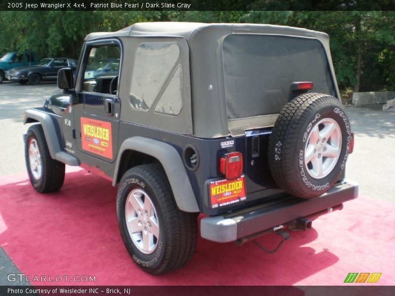 Patriot Blue Pearl / Dark Slate Gray 2005 Jeep Wrangler X 4x4