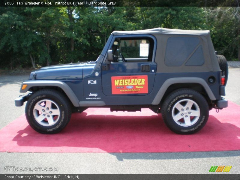 Patriot Blue Pearl / Dark Slate Gray 2005 Jeep Wrangler X 4x4