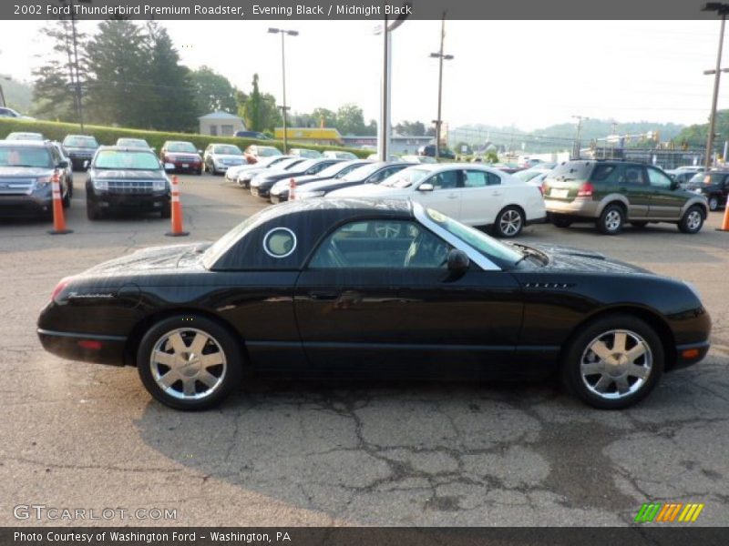 Evening Black / Midnight Black 2002 Ford Thunderbird Premium Roadster