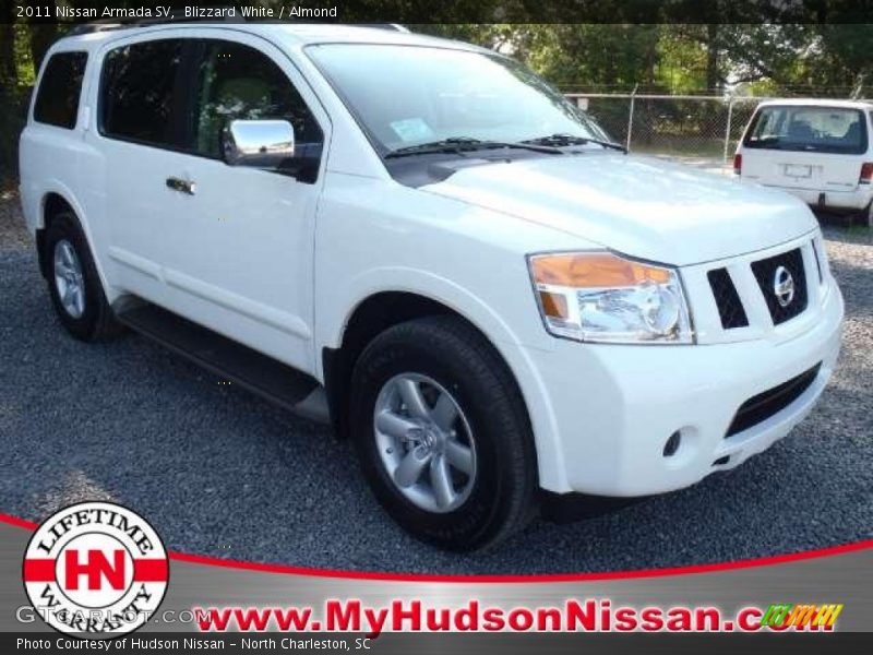 Blizzard White / Almond 2011 Nissan Armada SV