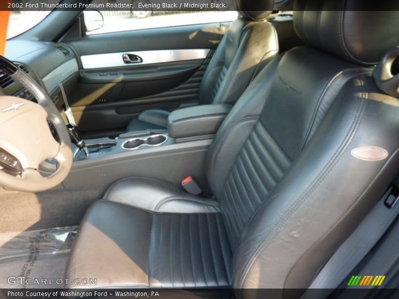 Evening Black / Midnight Black 2002 Ford Thunderbird Premium Roadster