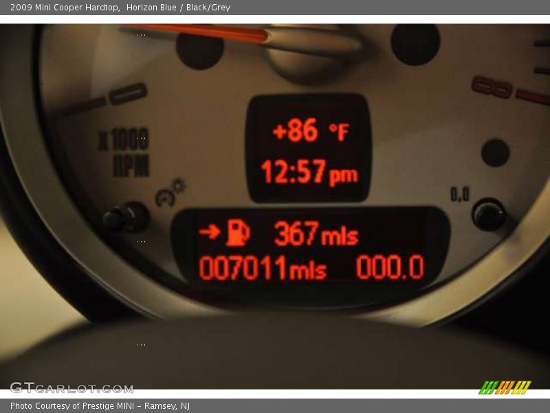 Horizon Blue / Black/Grey 2009 Mini Cooper Hardtop