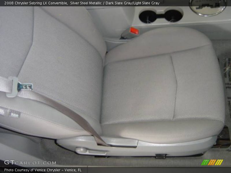 Silver Steel Metallic / Dark Slate Gray/Light Slate Gray 2008 Chrysler Sebring LX Convertible