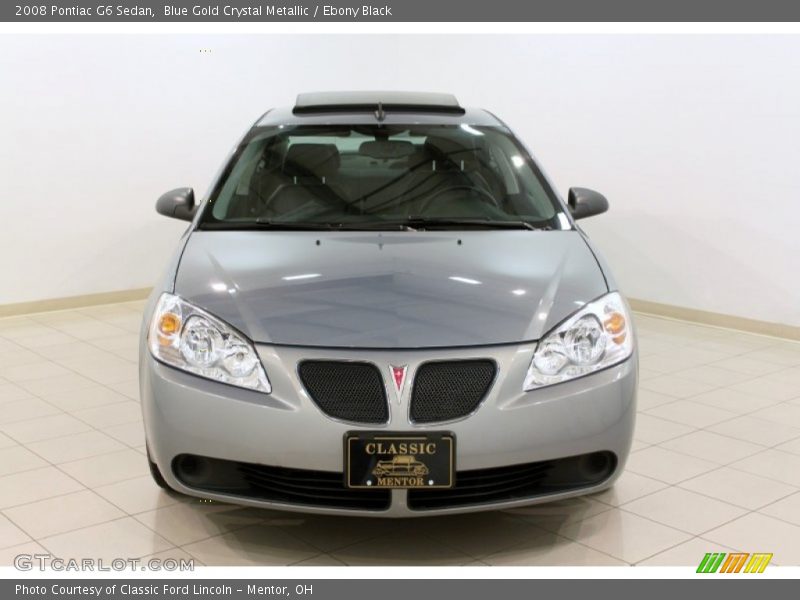 Blue Gold Crystal Metallic / Ebony Black 2008 Pontiac G6 Sedan